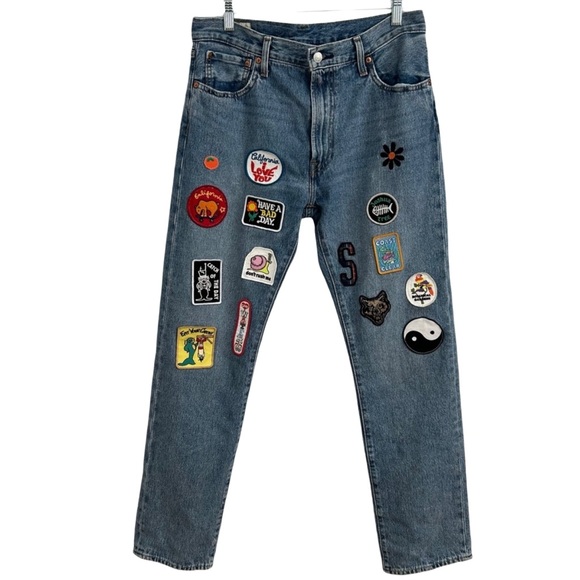 Levi's Other - Levi's Premium 551 Z Authentic Straight Leg Jean 32x34 California Patches Casual